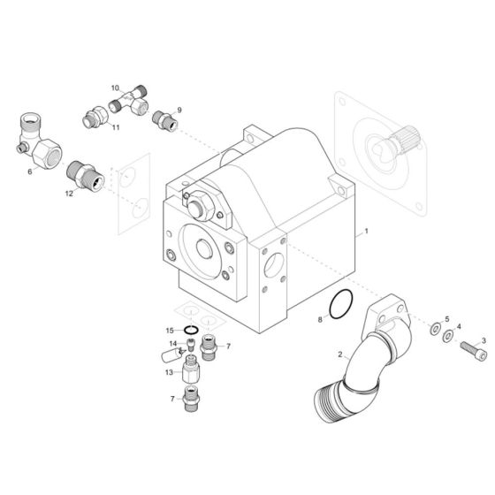 Gear Pump Assembly for Wacker 75Z3