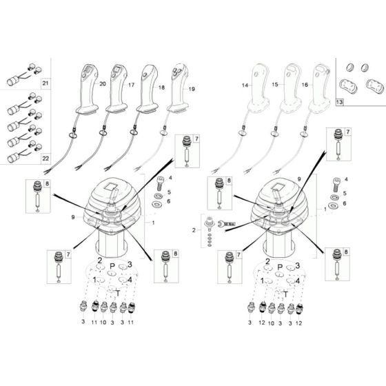 Joystick Assembly for Wacker 75Z3
