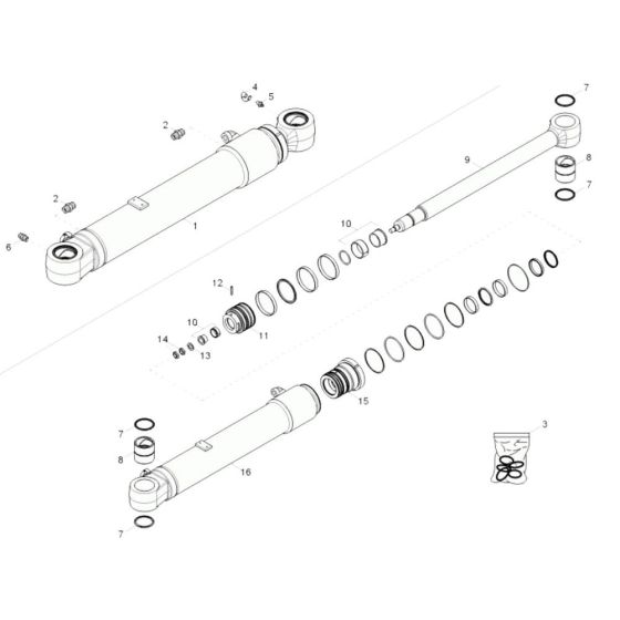 Boom Offset Cylinder Assembly