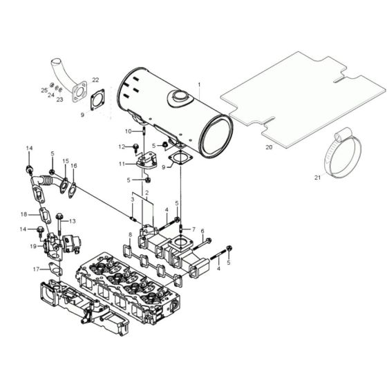 Exhaust Assembly for Wacker 75Z3