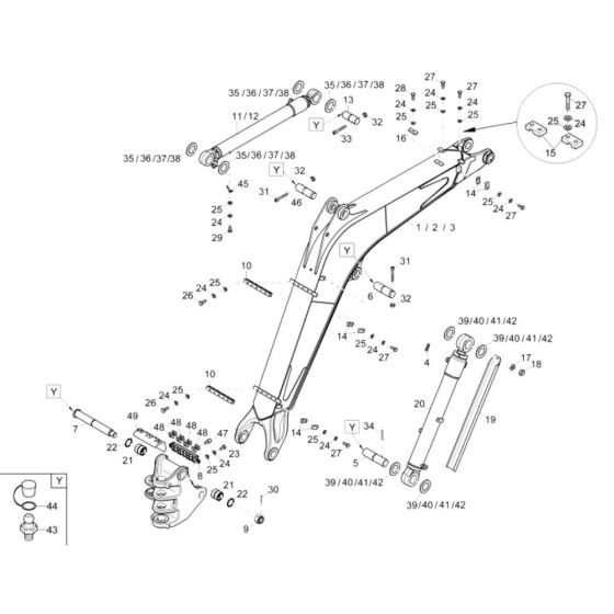 Lift Arm Assembly for Wacker 75Z3