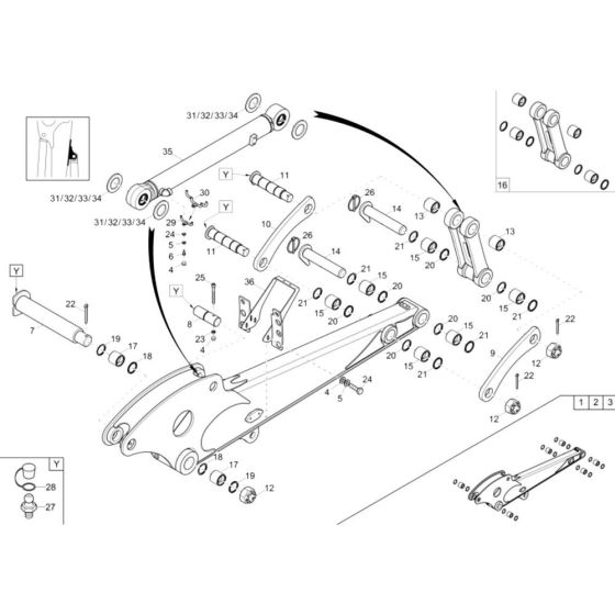 Dipperstick Assembly - Wacker 75Z3