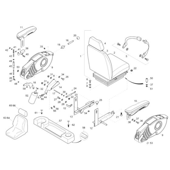 Seat Assembly for Wacker 75Z3