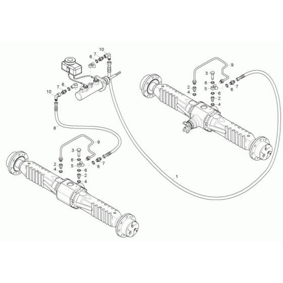 Foot Brake Assembly for Neuson 9001