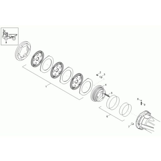 Brake Assembly for Neuson 9001