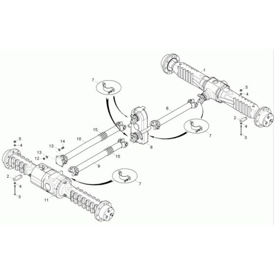 Axle Assembly for Neuson 9001