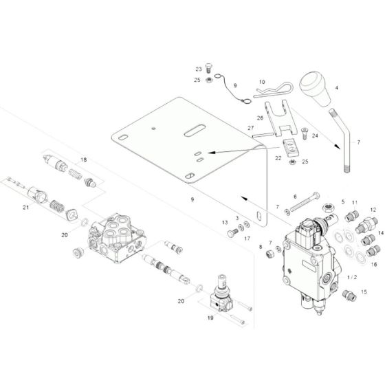 Control Valve for Wacker 9001