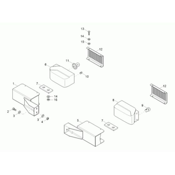 Headlight Assembly for Wacker 9001