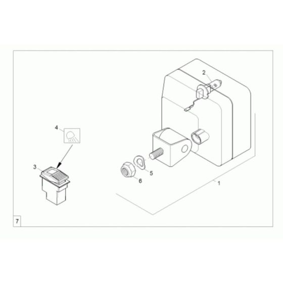Light Assembly for Wacker 9001