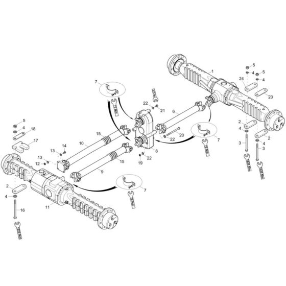 Axle Assembly for Wacker 9001