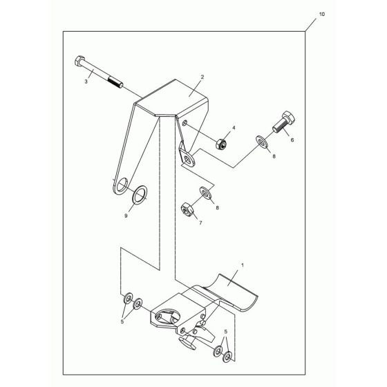 Brake Assembly for Wacker BFS 100