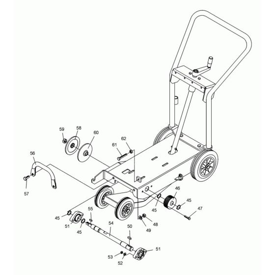 Pulley Assembly for Wacker BFS 80