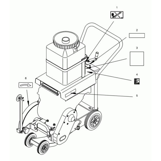 Wacker BFS 80 Floor Saw Decals