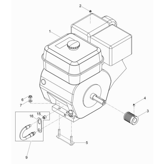 Engine Assembly for Wacker BFS 914