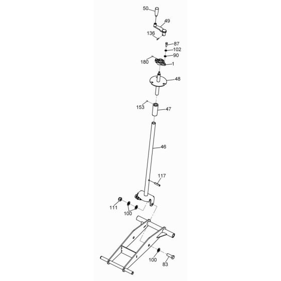 Shaft Assembly for Wacker BFSX 20