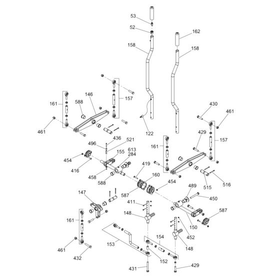 Steering Handle for Wacker CRT36-23