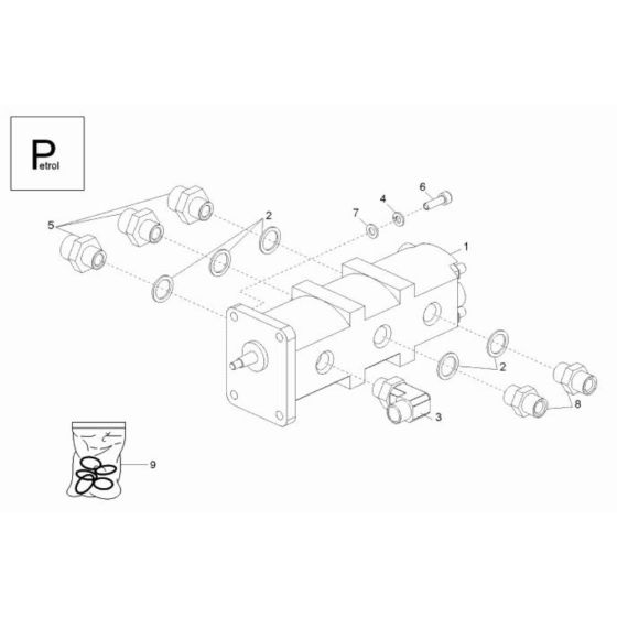 Gear Pump for Wacker DT05