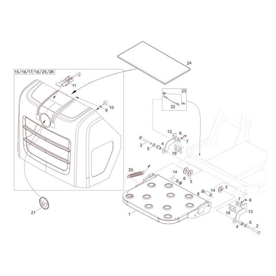 Step Plate Assembly for Wacker DT05