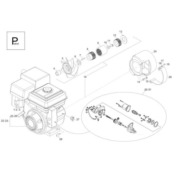 Engine Assembly for Wacker DT08