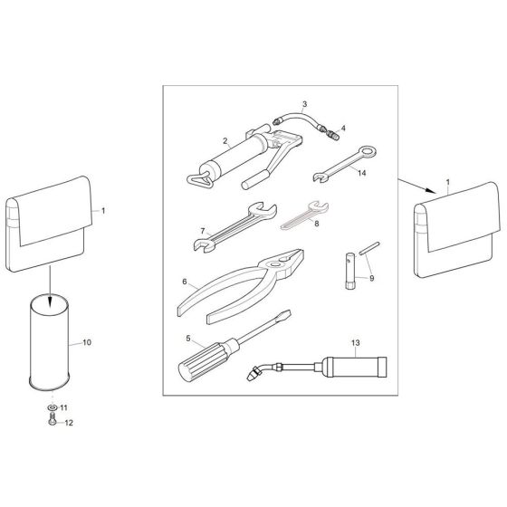 Tools for Wacker DT10 Dumper