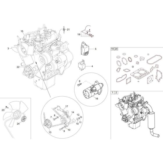 Engine Assembly for Wacker DT10
