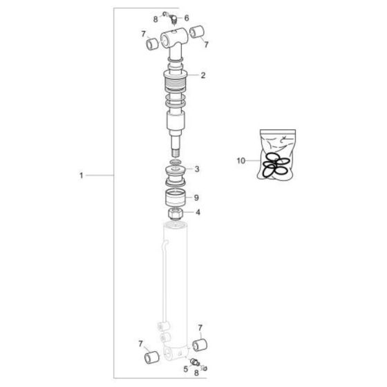 Tilt Ram Assembly for DT10