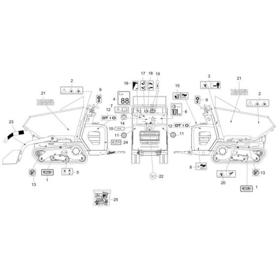 Wacker DT10 Decals