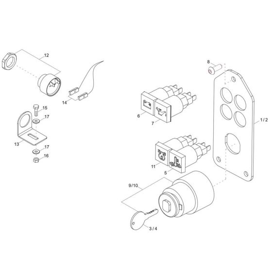Instrument Panel for Wacker DT12