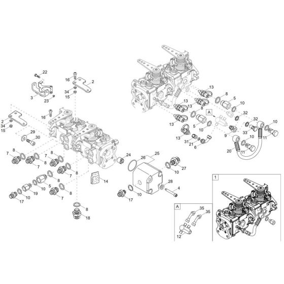Hydraulic Pump for Wacker DT12p