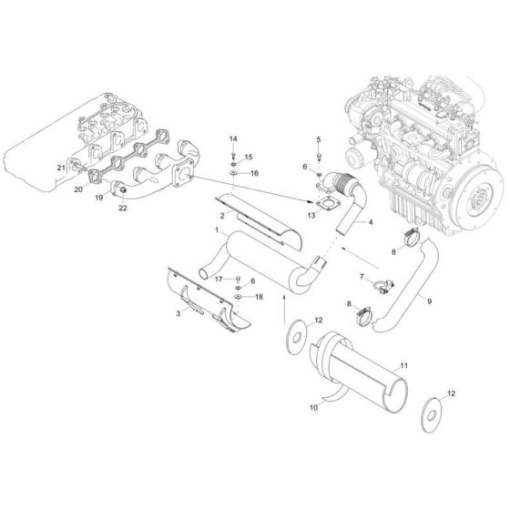Exhaust Assembly for DT23