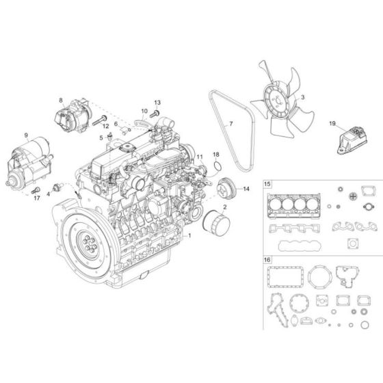 Engine Assembly for DT25