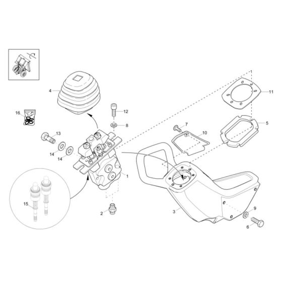 Joystick Assembly for DV100