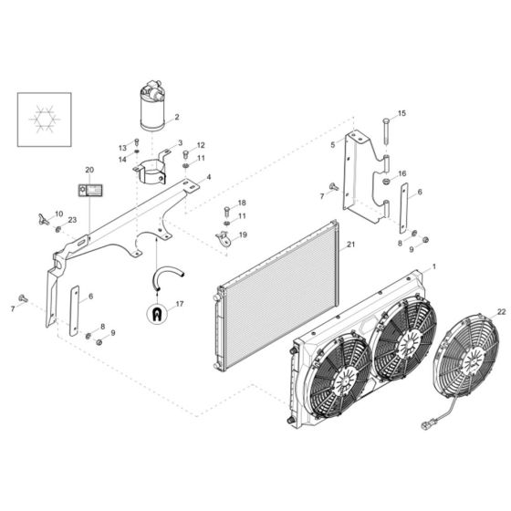 Radiator Assembly for DV100
