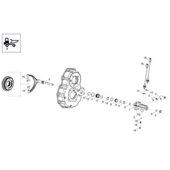 Gearbox Shift Cylinder for DV125
