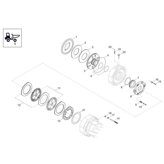 Brake Assembly for DV125 Dumper