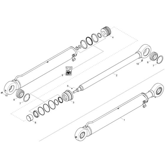 Tilt Ram Assembly for DV125