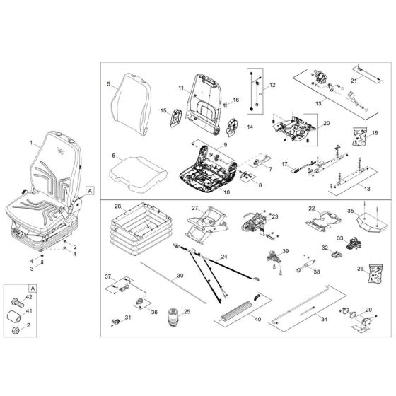 Seat Assembly for Wacker DV125