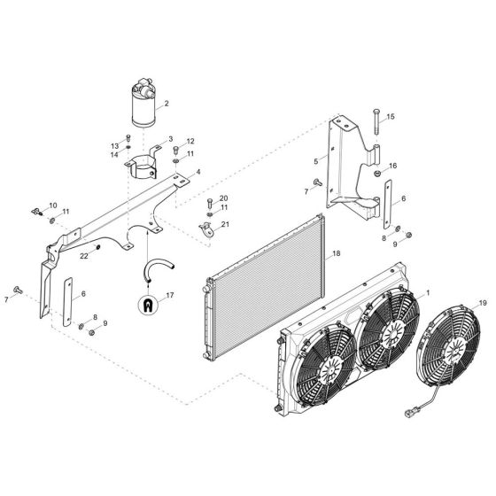 Radiator Assembly for DV125