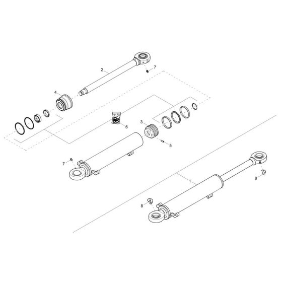 Boom Offset Cylinder Assembly