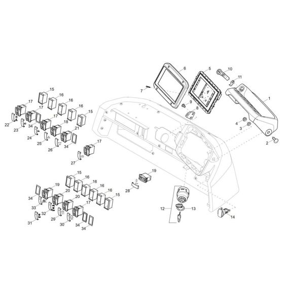 Instrument Panel for Wacker DV45