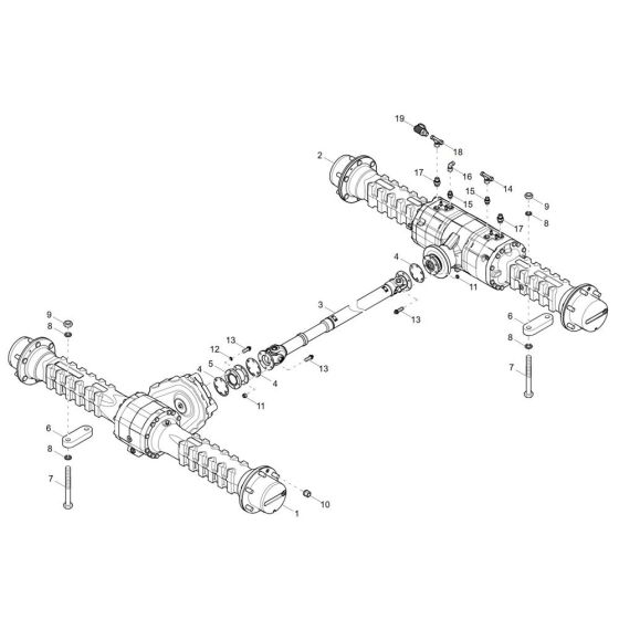Axle Assembly for Wacker DV45