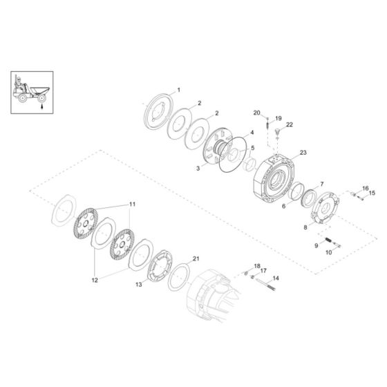 Brake Assembly for DV60 Dumper