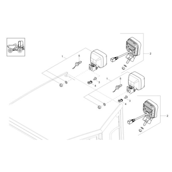 Light Assembly for Wacker DV60