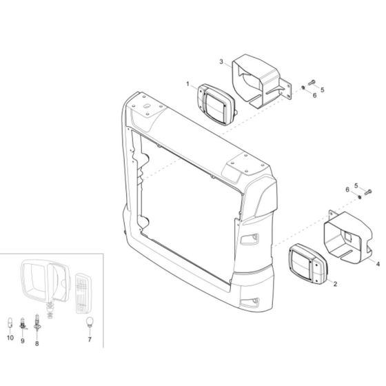 Headlight Assembly for DV60
