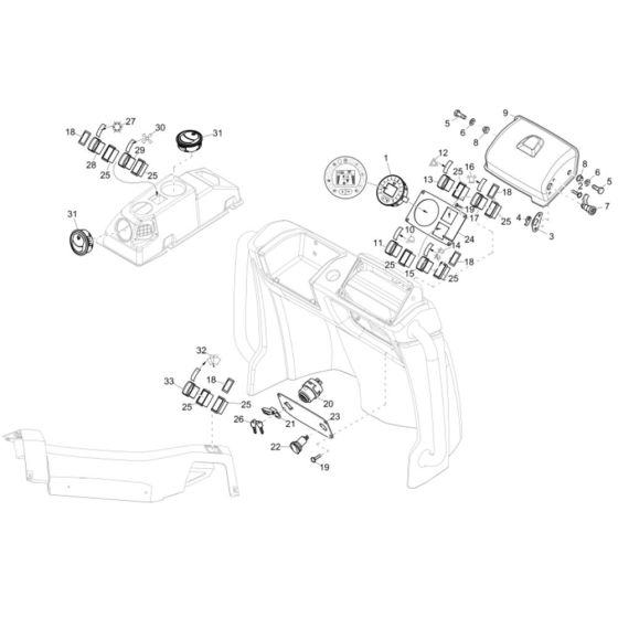 Instrument Panel for Wacker DW100