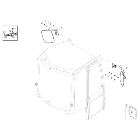 Mirror Assembly for DW100