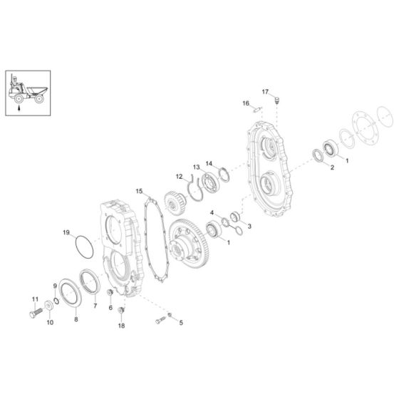 Gearbox Assembly for Wacker DW20