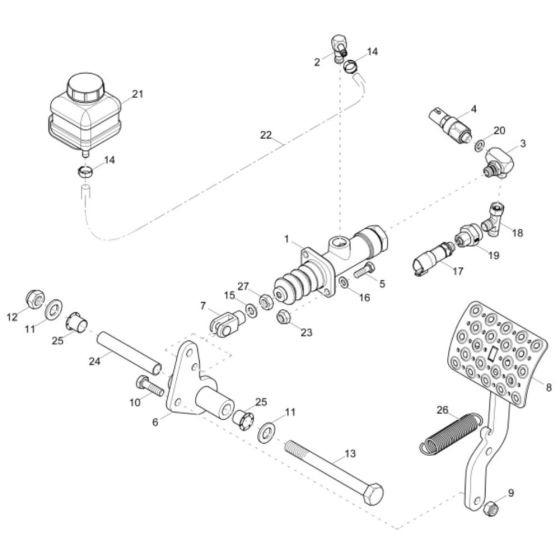 Brake Assembly for Wacker DW20