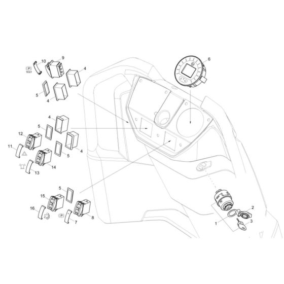 Instrument Panel for Wacker DW20