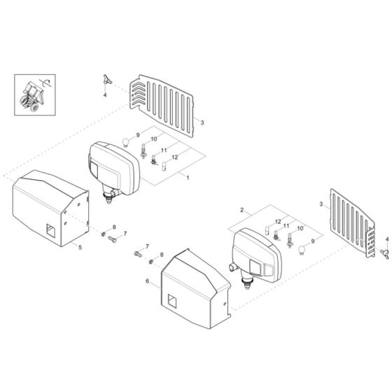 Headlight Assembly for DW20